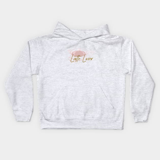 Latte Lover Kids Hoodie by Craft and Crumbles